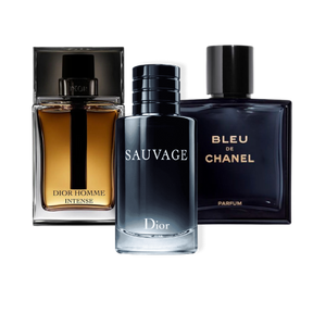 Pack de 3 Parfums Sauvage Dior, Bleu de Chanel, Dior Homme Intense (Eau de Parfum)