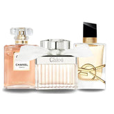 Pack de 3 Parfums Chanel COCO MADEMOISELLE, Yves Saint Laurent LIBRE et CHLOÉ (Eau de Parfum) !!!